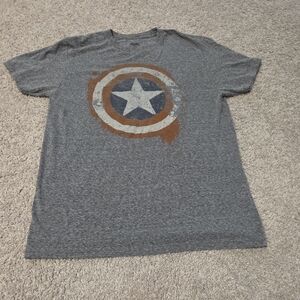 Marvel Gray Captain America Shield T-Shirt
